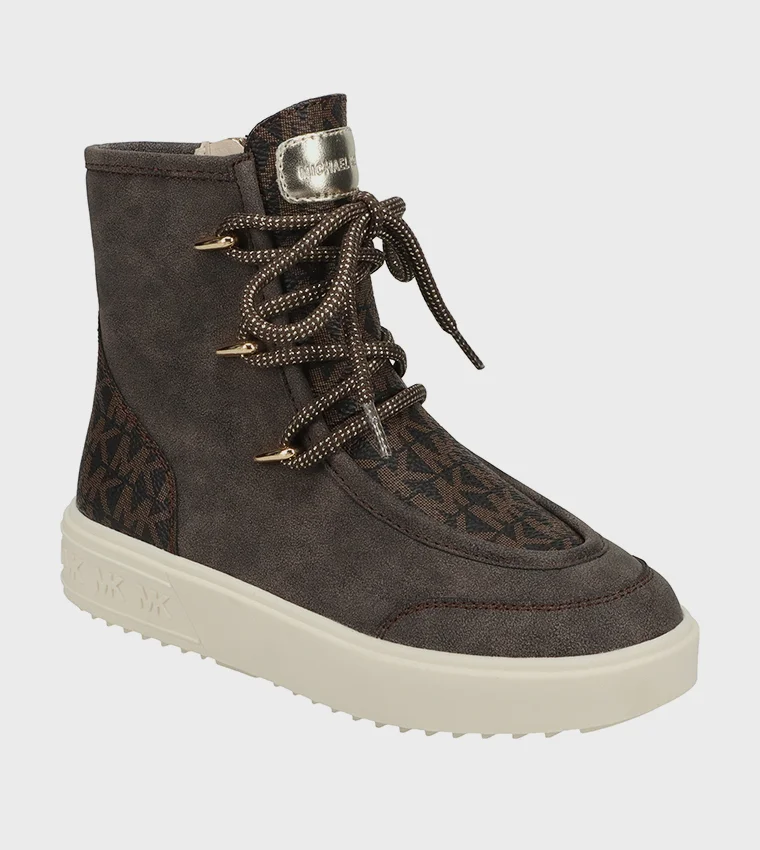 Michael Kors  EMMET Monogram Lace-Up Boots  | Best Price UAE
