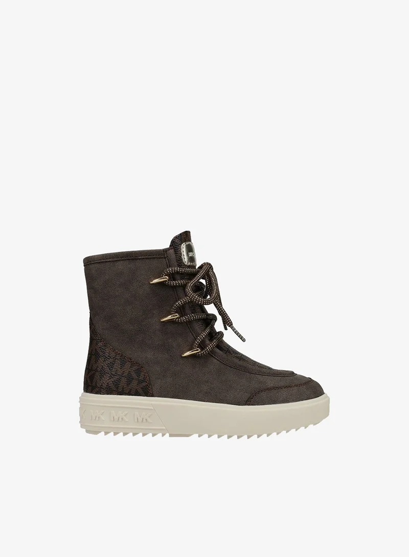 Michael Kors EMMET Monogram Lace-Up Boots