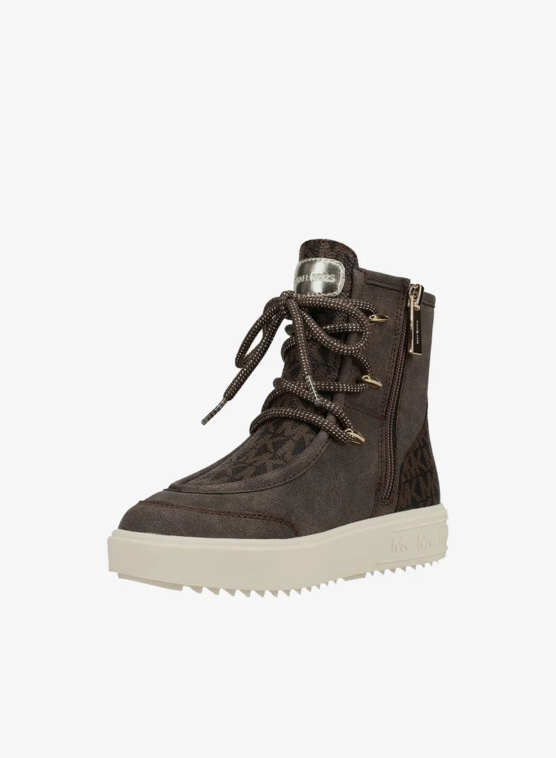 Michael Kors EMMET Monogram Lace-Up Boots