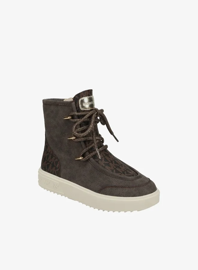 Michael Kors  EMMET Monogram Lace-Up Boots  | Best Price UAE