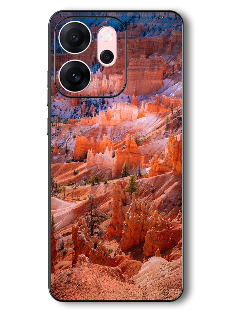 Theodor Case Compatible with Oppo Reno 14 F 6.57 Inch Protection Shockproof Bumper Cover rocks_mountains_landscape - Image 1