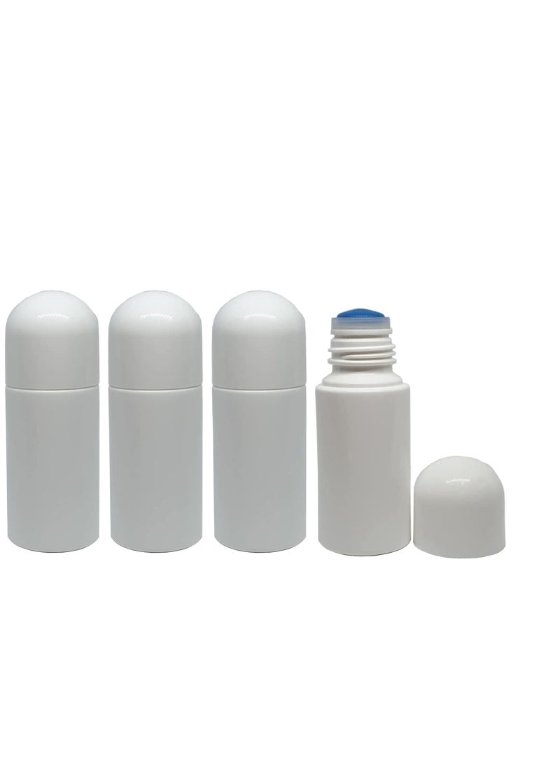 lasenersm 4Pcs 1.69oz Empty Sponge Head Applicator Bottle Press Out Type Sponge Head Applicator Liquid Bottles Refillable Deodorant Bottles Plastic Applicator Bottle for Essential Oil Perfumes  - Image 1