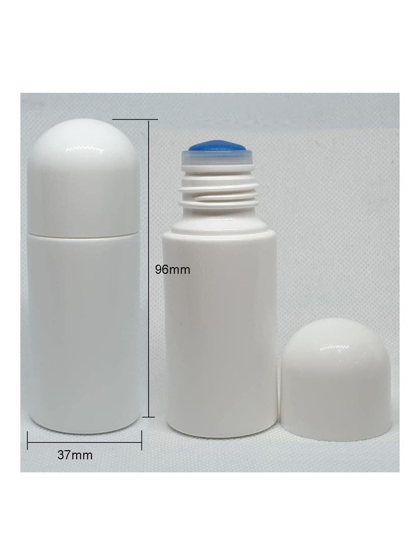 lasenersm 4Pcs 1.69oz Empty Sponge Head Applicator Bottle Press Out Type Sponge Head Applicator Liquid Bottles Refillable Deodorant Bottles Plastic Applicator Bottle for Essential Oil Perfumes  - Image 2