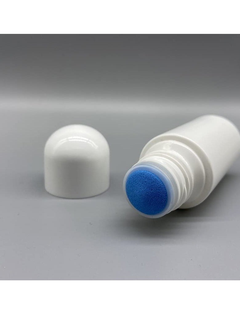 lasenersm 4Pcs 1.69oz Empty Sponge Head Applicator Bottle Press Out Type Sponge Head Applicator Liquid Bottles Refillable Deodorant Bottles Plastic Applicator Bottle for Essential Oil Perfumes  - Image 3