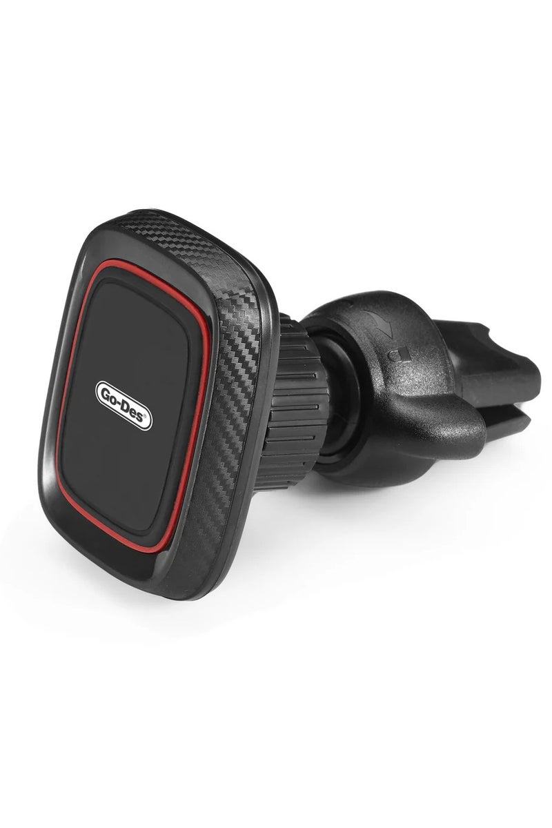 GO-DES Magnetic Air Vent Phone Holder 360° Rotatable Car Mount with Strong Grip for All Smartphones - Image 3