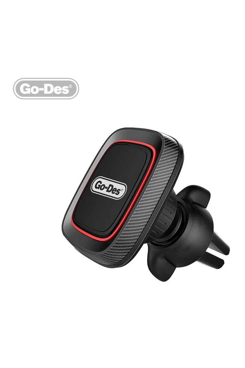 GO-DES Magnetic Air Vent Phone Holder 360° Rotatable Car Mount with Strong Grip for All Smartphones - Image 4
