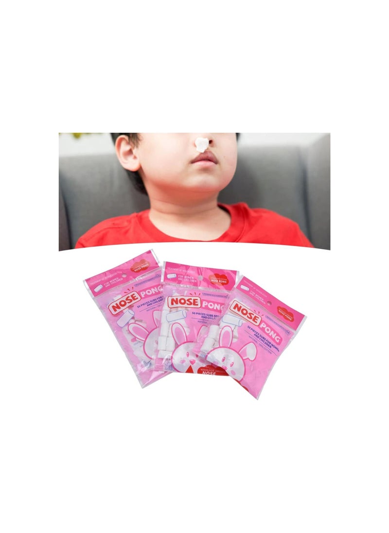 Generic - Nose Bleed Stopper, 3 Bags Quick Seal Nosebleed Plugs, Soft Skin Friendly Nasal Cease Stopper Quickly Stop Bleeding Rolled Cotton Ball for Kids Home Ourdoor Sports - Image 1