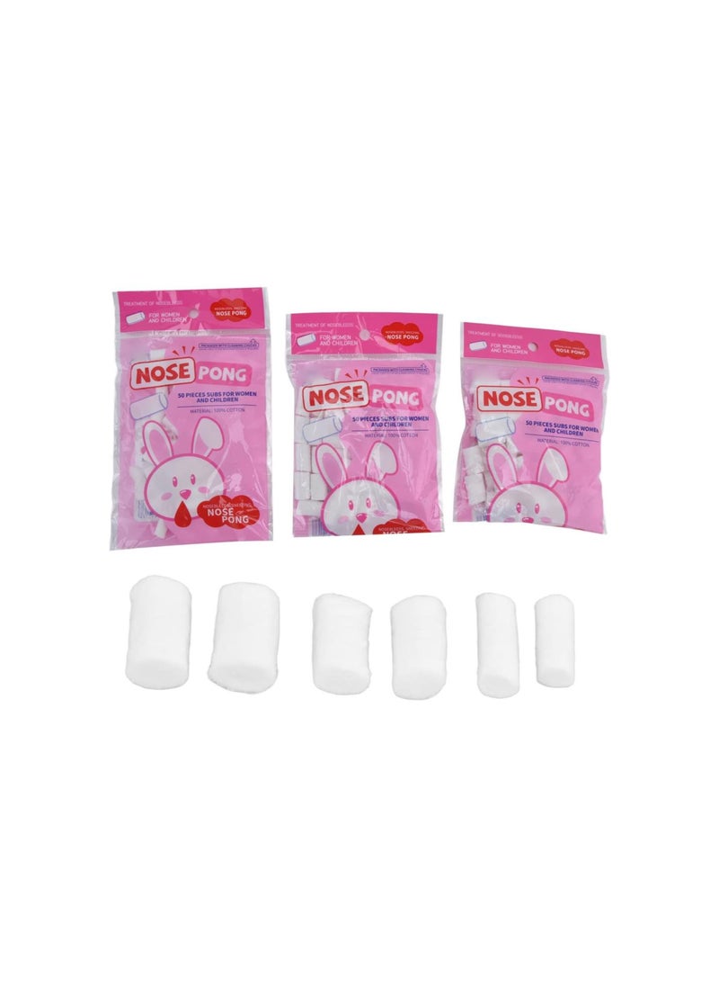 Generic - Nose Bleed Stopper, 3 Bags Quick Seal Nosebleed Plugs, Soft Skin Friendly Nasal Cease Stopper Quickly Stop Bleeding Rolled Cotton Ball for Kids Home Ourdoor Sports - Image 1