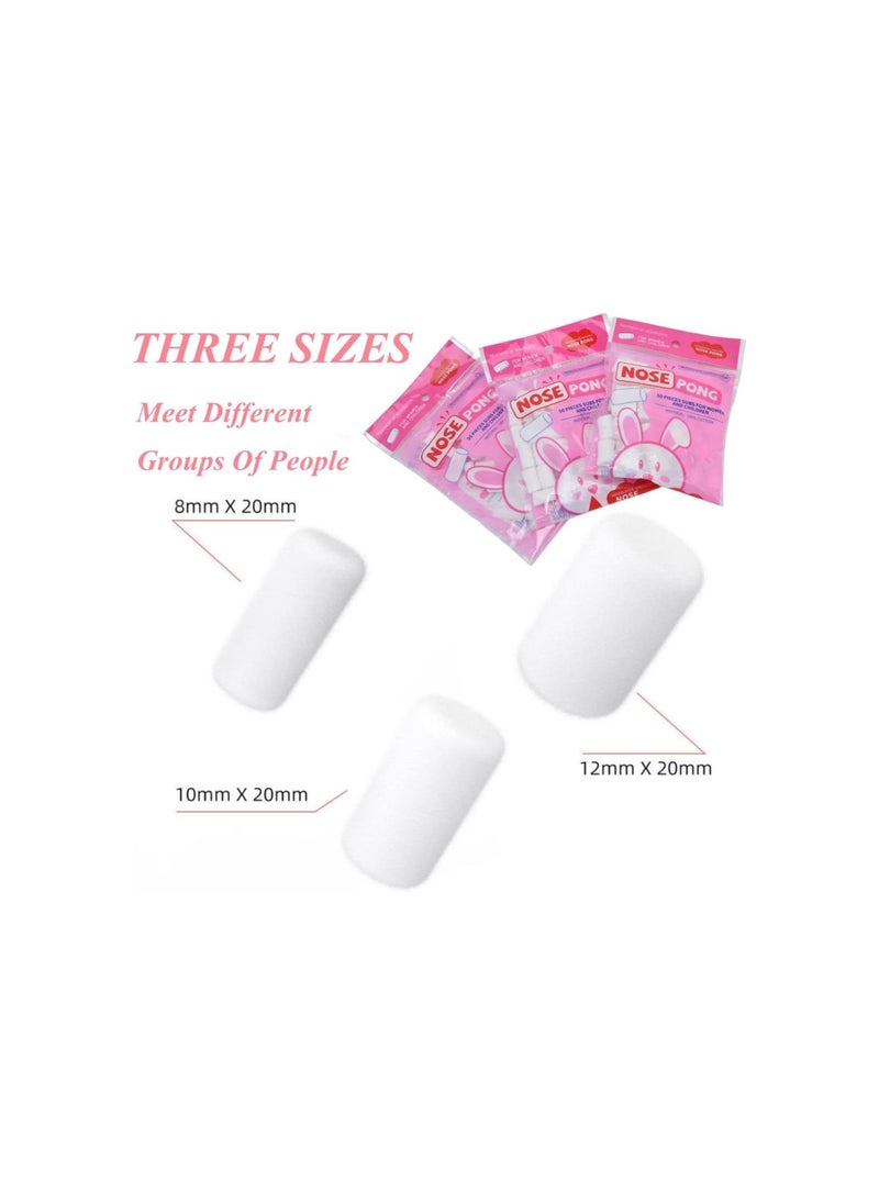 Generic - Nose Bleed Stopper, 3 Bags Quick Seal Nosebleed Plugs, Soft Skin Friendly Nasal Cease Stopper Quickly Stop Bleeding Rolled Cotton Ball for Kids Home Ourdoor Sports - Image 1