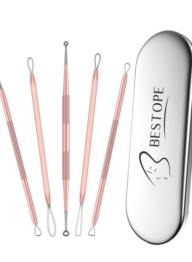 TAYTHI Blackhead Remover Tool, Pimple Popper Tool Kit, Blackhead Extractor Tool for Face, Extractor Tool for Comedone Zit Acne Whitehead Blemish, Stainless Steel Extraction Tools - Image 1