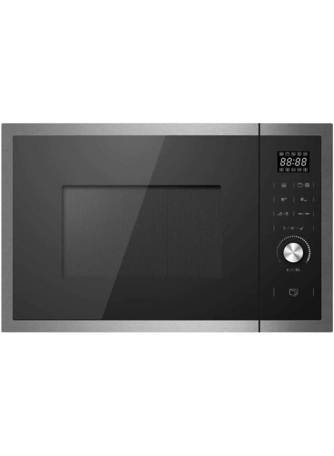 كيتشن لاين ميكروويف كيتشن لاين KL‑TG925HBE البلت إن مع شواية، 25 لتر، 60 سم، ستانلس ستيل/أسود