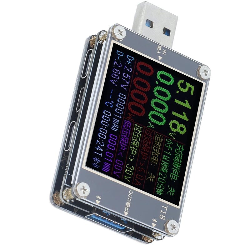 USB Power Meter Voltage Current Monitor PD Battery Capacity Tester - Image 3