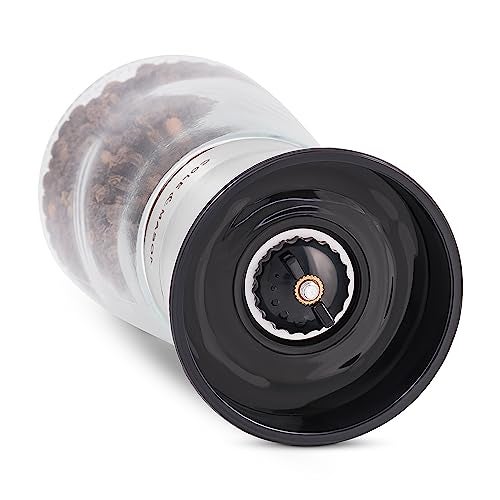 Cole & Mason Sunderland 5.5" Pepper Mill Set for Black Peppercorns - Aesthetic Pepper Mills - Kitchen & Home Essentials - Refillable Pepper Mill Grinder - Glass Spice Mills - Image 5