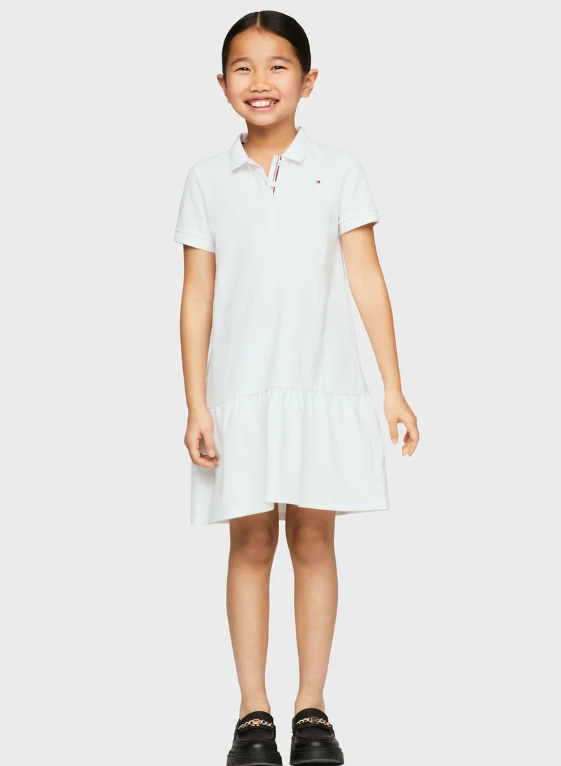 TOMMY HILFIGER White Polo Dress