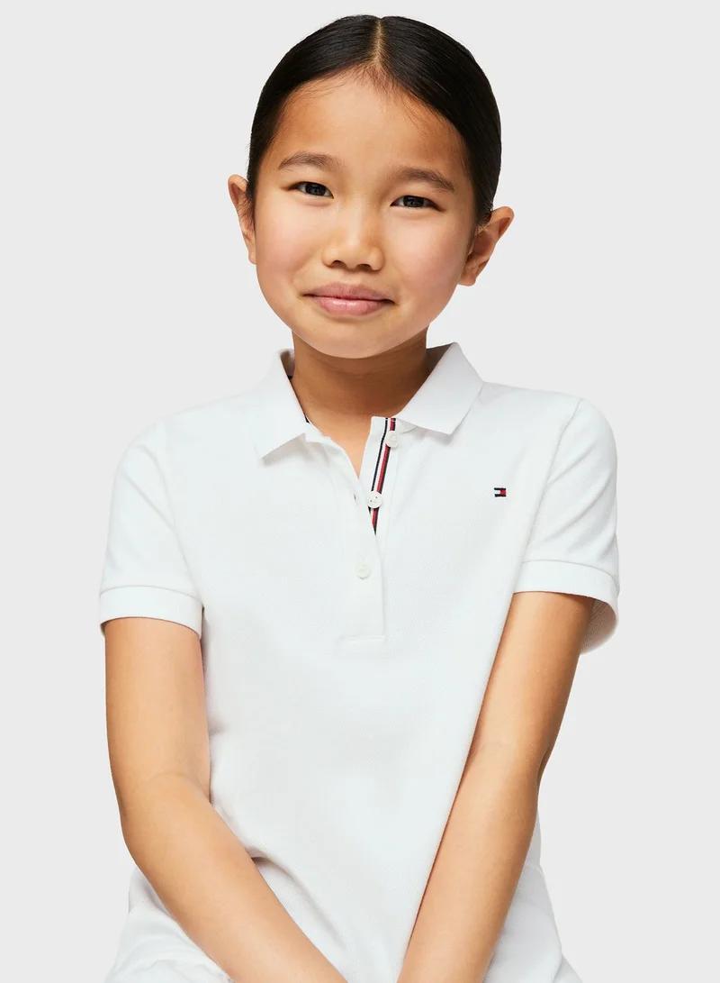 TOMMY HILFIGER White Polo Dress