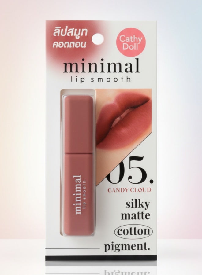 Minimal Lip Smooth Shade 05 Candy Cloud 2.7 g Soft Matte Long Lasting Lip Color Moisturizing Lip Balm Tint
