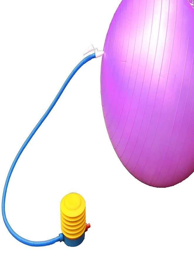 SHOPECOM Anti Burst Gym Ball with Foot Pump (65 cm, Multi-Color) - Image 2