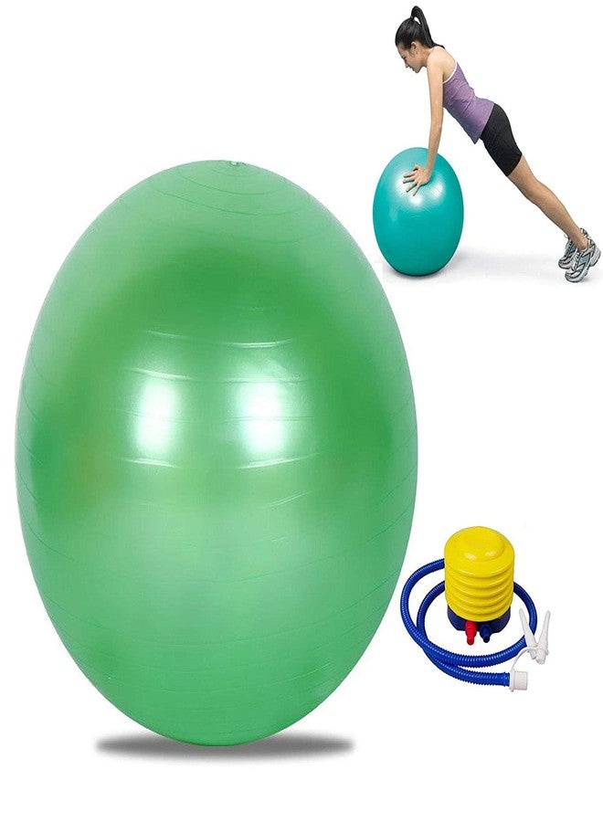 SHOPECOM Anti Burst Gym Ball with Foot Pump (65 cm, Multi-Color) - Image 1