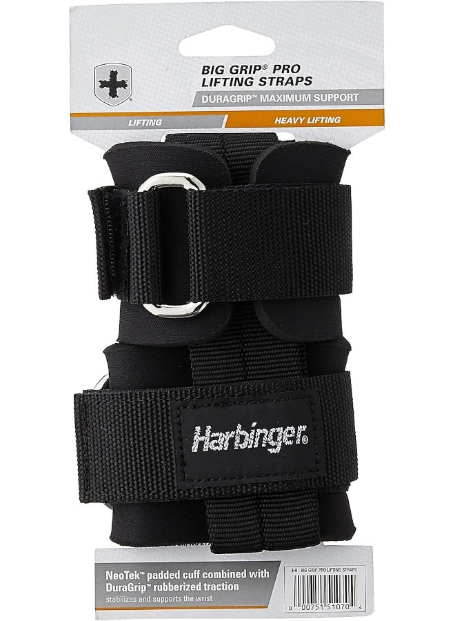 Harbinger Big Grip No-Slip Nylon Lifting Straps with DuraGrip (Pair) - Image 5