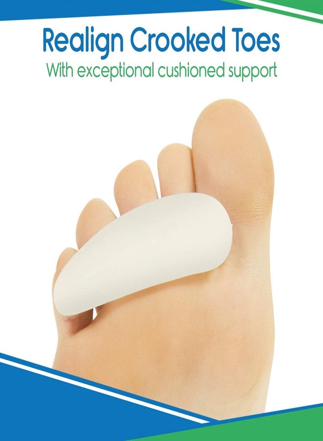 SILENCIO Silicone Gel Toe Pads - Cushion and Support for Hammer, Claw, and Mallet Toes, Soft Toe Crest Pads for Pressure and Pain Relief Reduction, Comfortable Fit Under Toes - Image 3