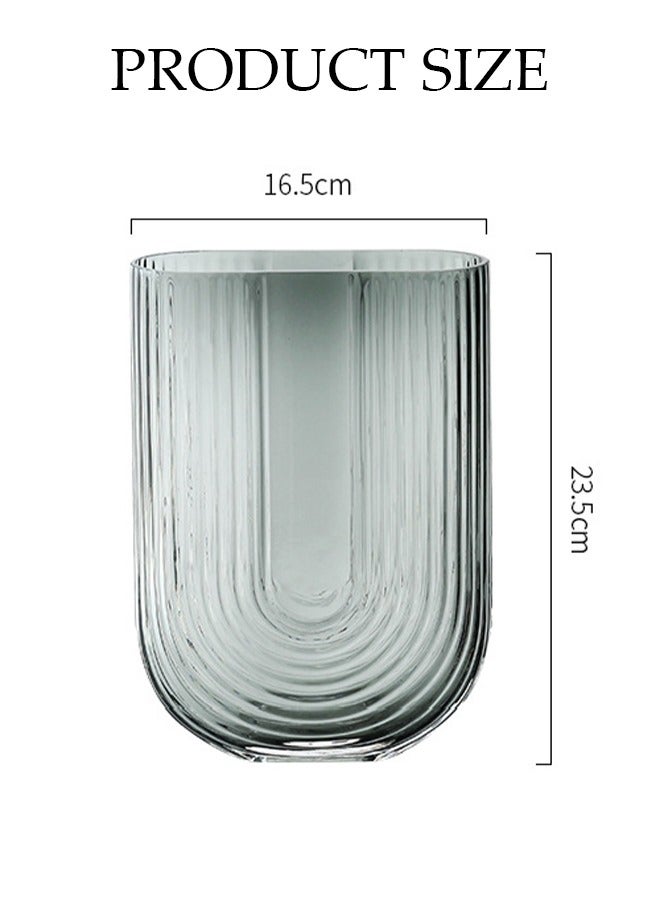 DUNISO Creative Clear Vase for Flowers, Bookshelf Decor, Unique Vase for Book Lovers, Artistic and Cultural Flavor Glass Vases for Home Office Decor  - Image 2