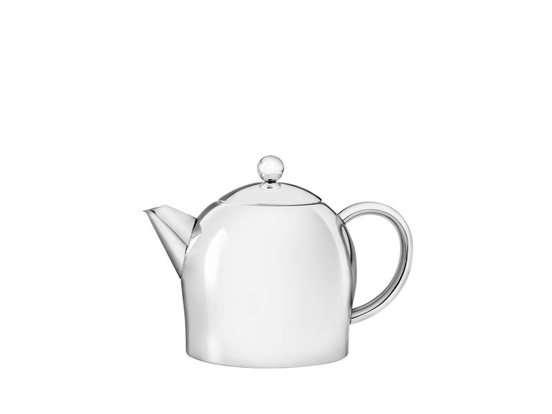 bredemeijer Santhee Double Walled Teapot 05Liter Stainless Steel Glossy Finish with Glossy Accents
