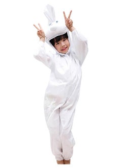 Brain Giggles Brain Giggles Rabbit Animal Plush Costume Design Halloween Carnival Party Jumpsuit for Kids Boys & Girls Large  - Image 1