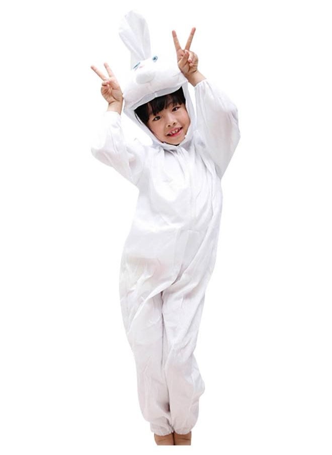 Brain Giggles Brain Giggles Rabbit Animal Plush Costume Design Halloween Carnival Party Jumpsuit for Kids Boys & Girls Large  - Image 1