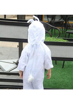 Brain Giggles Brain Giggles Rabbit Animal Plush Costume Design Halloween Carnival Party Jumpsuit for Kids Boys & Girls Large  - Image 3