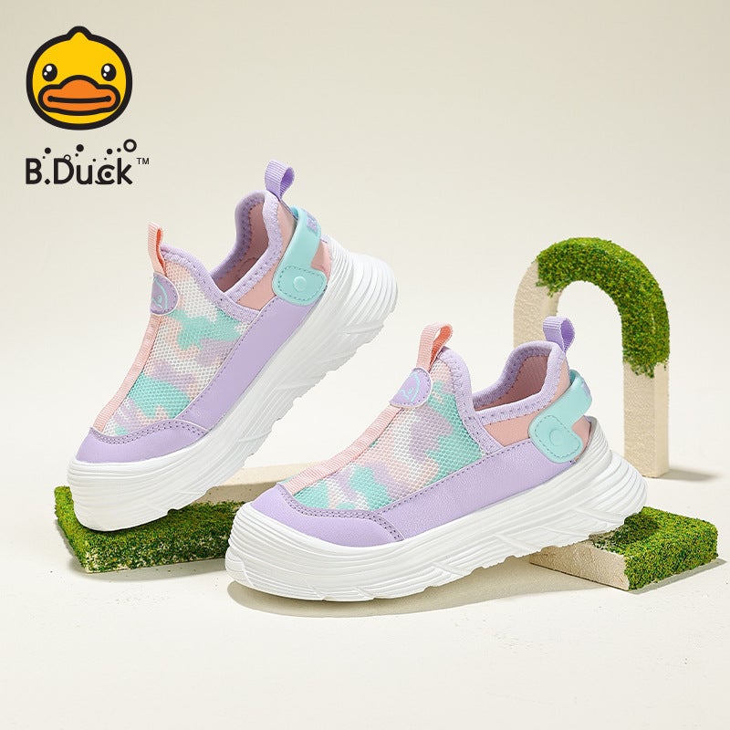 Little Yellow Duck Children'S Shoes 2025 Spring New Breathable Girls Lazy Shoes Boys Mesh Breathable Casual Shoes - Image 5