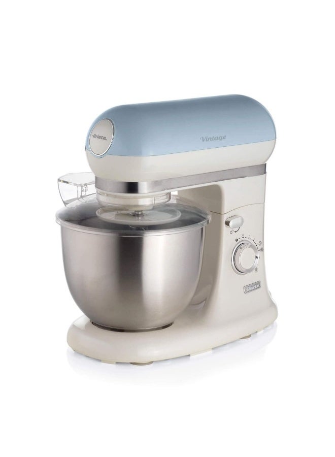 Ariete 1588 Vintage Planetary Mixer 5.5L Pastel Beige, 2400W 7 Speed Stand Mixer For Bread Cakes And Pastry - Image 2