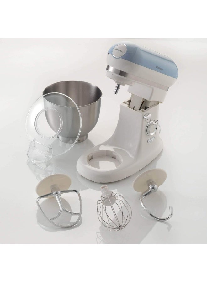 Ariete 1588 Vintage Planetary Mixer 5.5L Pastel Beige, 2400W 7 Speed Stand Mixer For Bread Cakes And Pastry - Image 3