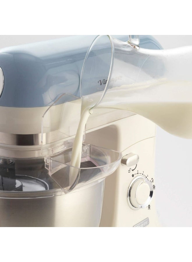 Ariete 1588 Vintage Planetary Mixer 5.5L Pastel Beige, 2400W 7 Speed Stand Mixer For Bread Cakes And Pastry - Image 5
