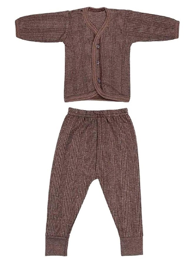 Atipriya Combo of Baby Boys and Girls Unisex Soft Winter Wear Dress Clothing Set | 3 Full Sleeves T-shirt + 3 Full Lowers Pyjama Pant (3 Lining and 3 button thermals set of 6) (9-18 months, L) - Image 5