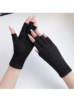 Generic Women Girls Summer Fingerless Gloves, Non-slip UV Protection Driving Gloves Outdoor Gloves  - Image 4