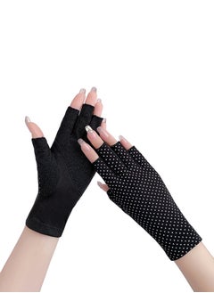Generic Women Girls Summer Fingerless Gloves, Non-slip UV Protection Driving Gloves Outdoor Gloves  - Image 1