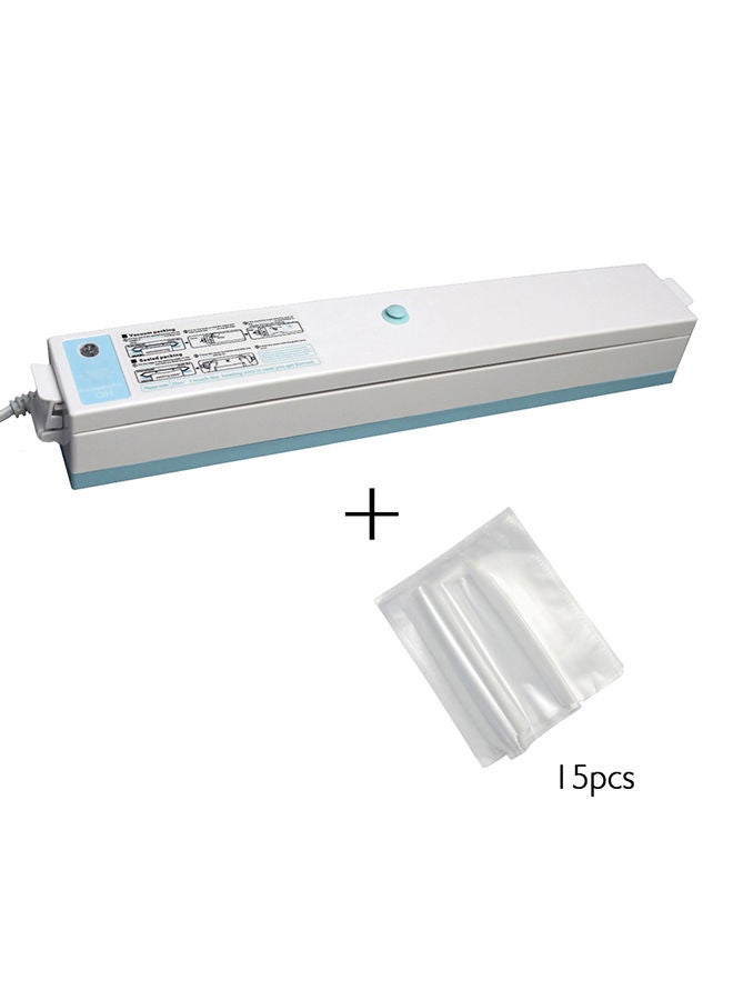 إيفريتش ماكينة تغليف بتفريغ الهواء مع 15 قطعة كيس لون أزرق 700غم - Image 1