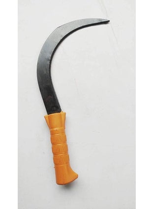 FTE FTE Pruning curved saw with shar teeth Fiber Handle with super sharp teeth Traditional handsaw light weight for Grass Cutting Gardening and Agriculture purpose Small Size 28 cm  - Image 1