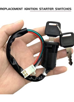 Y&D Ignition Switch with Key 4 Wire for TaoTao Buyang Coolsport Kazuma Sunl Coolster 50cc 70cc 90cc 110cc 125cc 150cc 200cc 250cc Quad Super Pocket Dirt Bike ATV & Scooters  - Image 2