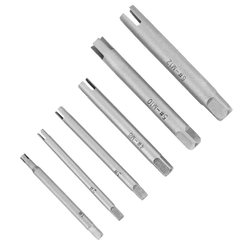 Steel Broken Head Taps Remover Stripped Screw Tap Extractor Set (#C) - Image 1