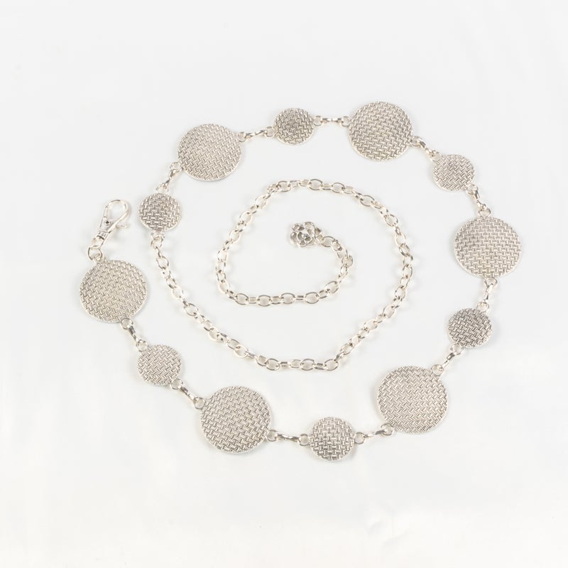 حزام وسط معدن حريمي فضي - Image 1