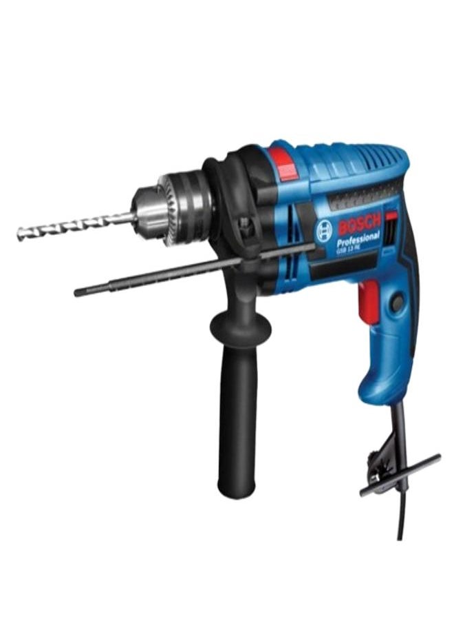 BOSCH - Bosch Impact Drill Professional GSB 13 RE + 100 Pcs Accessories Wrap Set - Blue Black - Image 1