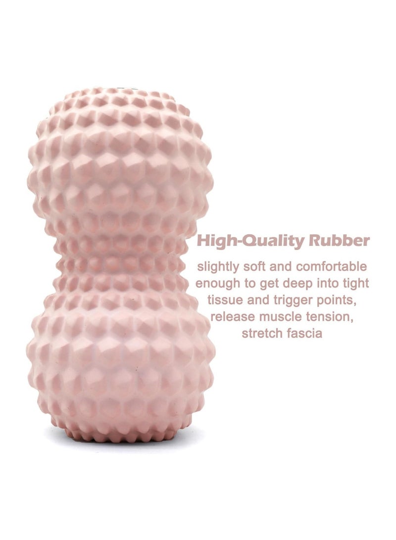 general Peanut Massage Ball - Double Long Stick Tennis Massage Ball & Moving Ball for Physical Therapy - Deep Tissue Massage Tool for Myofascial Release, Muscle Relaxation, Acupressure - Image 2