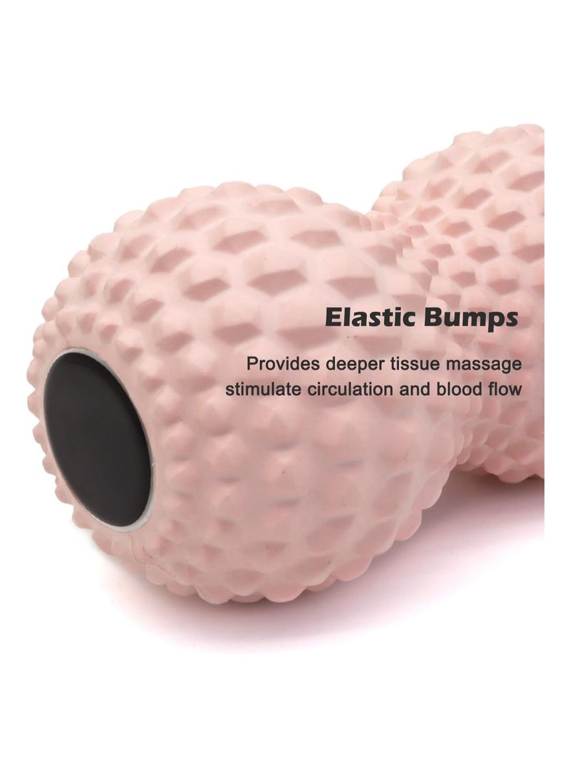 general Peanut Massage Ball - Double Long Stick Tennis Massage Ball & Moving Ball for Physical Therapy - Deep Tissue Massage Tool for Myofascial Release, Muscle Relaxation, Acupressure - Image 4