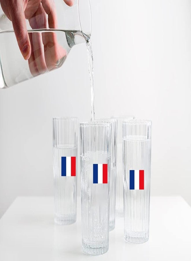 كوبا بلاي 500 قطعة ملصقات لفافة ملصقات فرنسا - علم فرنسا، لوازم حفلات باريس، ديكورات، هدايا، حاويات برطمانات، حروف، ملصقات اصنعها بنفسك، ملصقات يوم الباستيل السعيد - Image 5