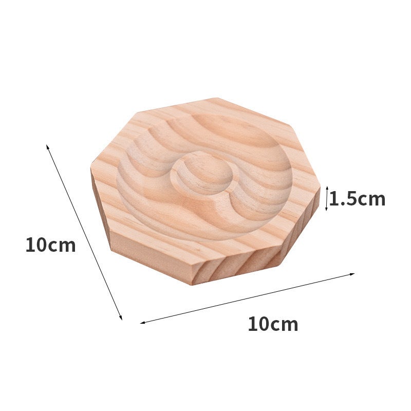 Wooden Bracelet Display Tray Jewelry Props Octagonal 