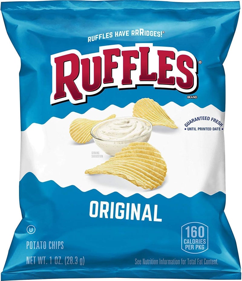 Ruffles Original Potato Chips, 1 Ounce (Pack of 40) - Image 1