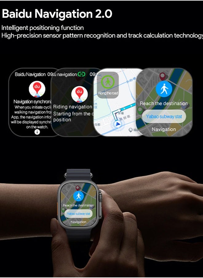 DAKS - 2.02" AMOLED Smartwatch with AI Assistant, Bluetooth Internet Sharing, Real-Time Photo Preview, Wearfit OS, Navigation, and Customizable AI Dial Plates – Smartwatch for Men & Women - Image 1
