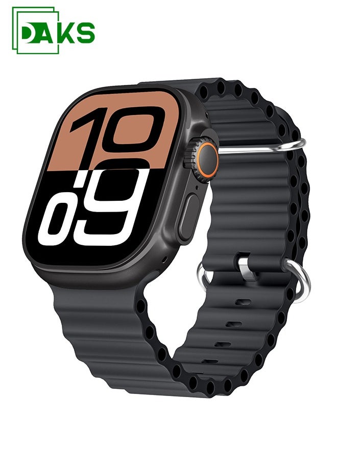 DAKS - 2.02" AMOLED Smartwatch with AI Assistant, Bluetooth Internet Sharing, Real-Time Photo Preview, Wearfit OS, Navigation, and Customizable AI Dial Plates – Smartwatch for Men & Women - Image 1