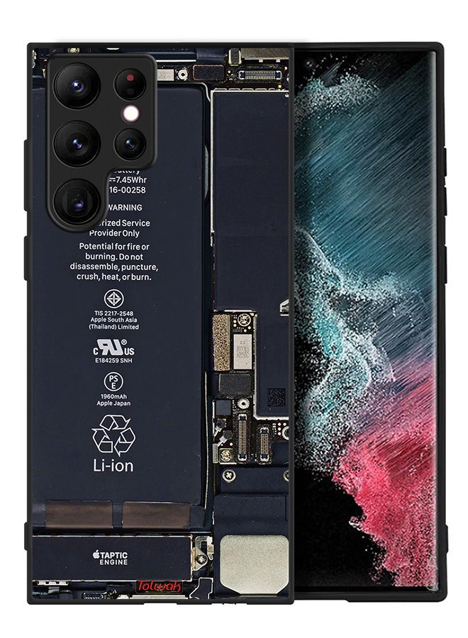 Tolwak غطاء حماية لهاتف سامسونج جالاكسي S22 ألترا 5G بنمط دائرة كهربائية - Image 2